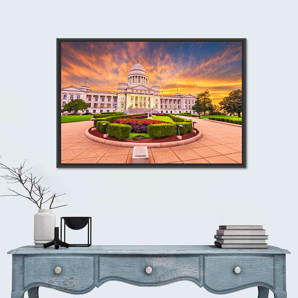 Arkansas State Capitol Building Canvas Wall Art