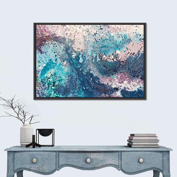 Sandy Sea Abstract Canvas Wall Art