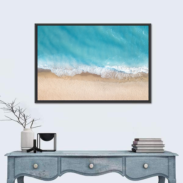 Summer Seascape From Top Canvas Wall Art