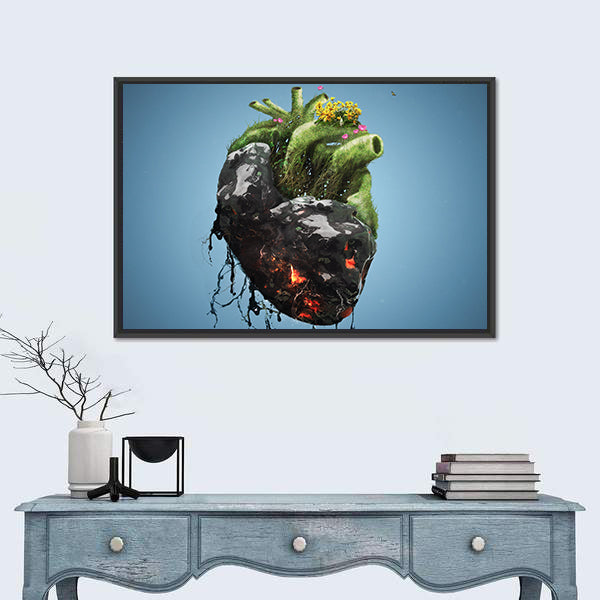Human Heart Canvas Wall Art