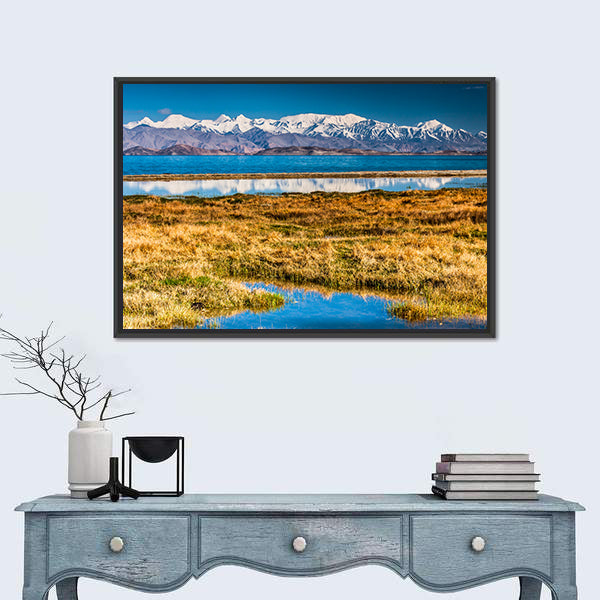 Karakul Lake In Pamir In Tajikistan Canvas Wall Art