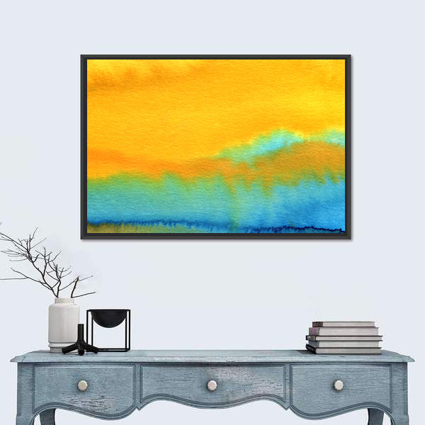 Modern Aquarelle Abstract Canvas Wall Art