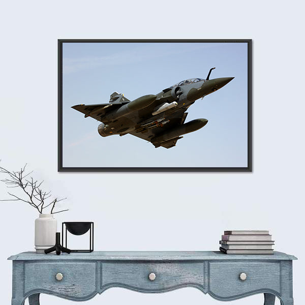 Mirage Delta Wing Fighter Jet Canvas Wall Art