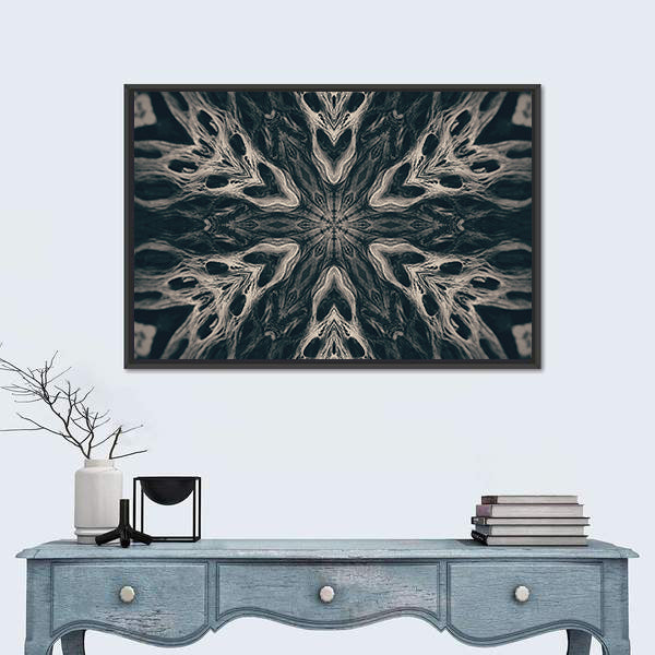 Gothic Demon Mandala Canvas Wall Art