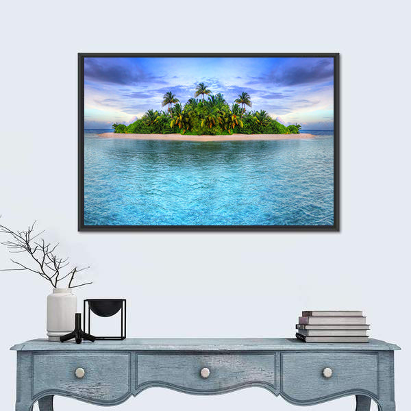 Maldives Tropical Island Canvas Wall Art