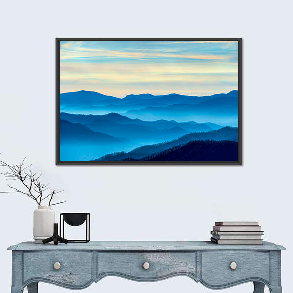 Smoky Mountains Morning Mist Canvas Wall Art