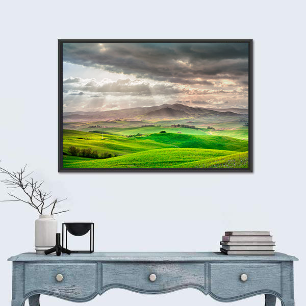 Tuscany Rolling Hills Farm Canvas Wall Art