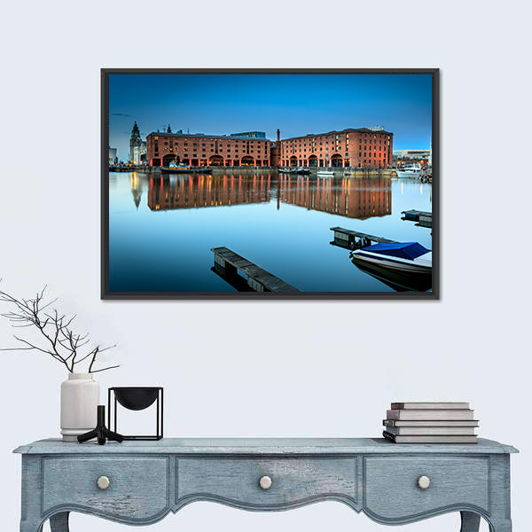 Albert Dock, Liverpool at Twilight Canvas Wall Art