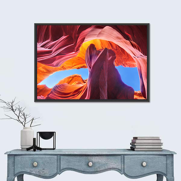 Antelope Canyon In Navajo Reservation Arizona Canvas Wall Art