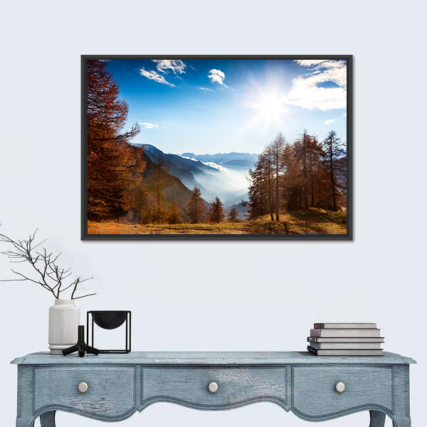 Italian Alps in Autumn Canvas Wall Art