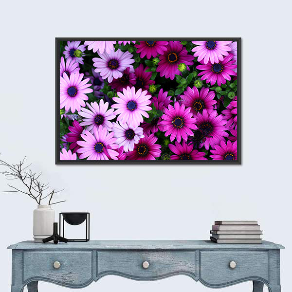 Flowers In The Garden Canvas Wall Art