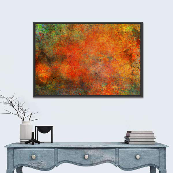 Textured Autumn Color Fields Canvas Wall Art