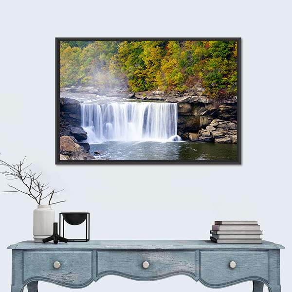 Cumberland Falls In Kentucky Canvas Wall Art