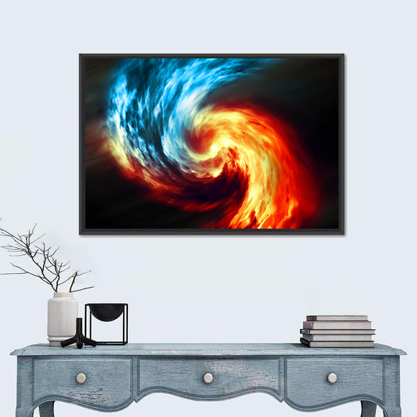 Twilight Smoke Vortex Canvas Wall Art