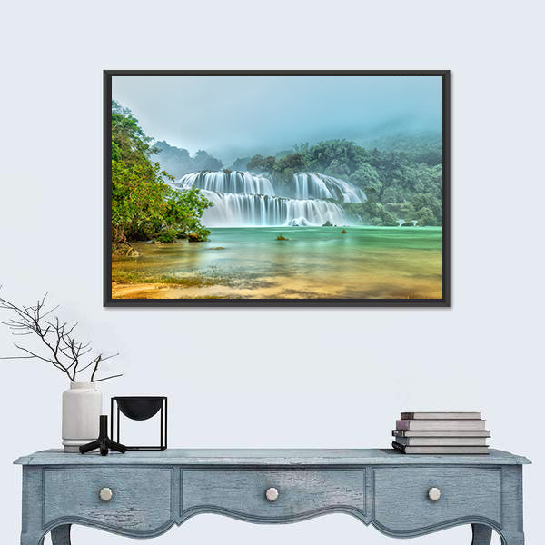 Ban Gioc Waterfall In Vietnam Canvas Wall Art