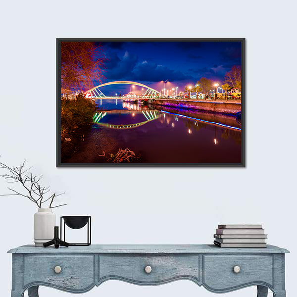 Lovers Bridge Of The Yalova City Turkey Canvas Wall Art