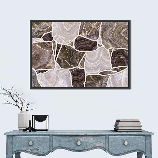 3d Stone Mosaic Canvas Wall Art