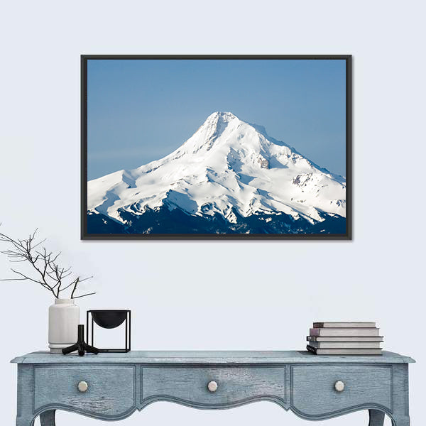 Mount Hood Snow-capped Peak Canvas Wall Art