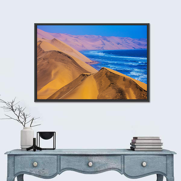 Namibia Sand Dunes Along the Atlantic Coast Canvas Wall Art