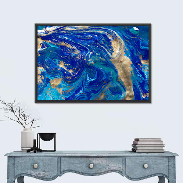 Liquid Marble Pattern Canvas Wall Art