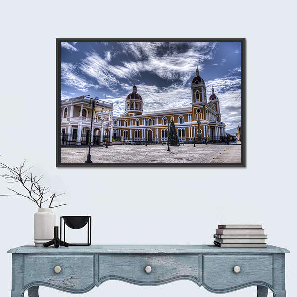 Cathedral of Granada In Nicaragua Canvas Wall Art
