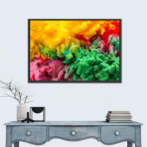 Colorful Acrylic Ink Canvas Wall Art