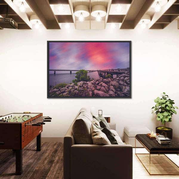 Bridges Between Amelia and Big Talbot Islands Canvas Wall Art