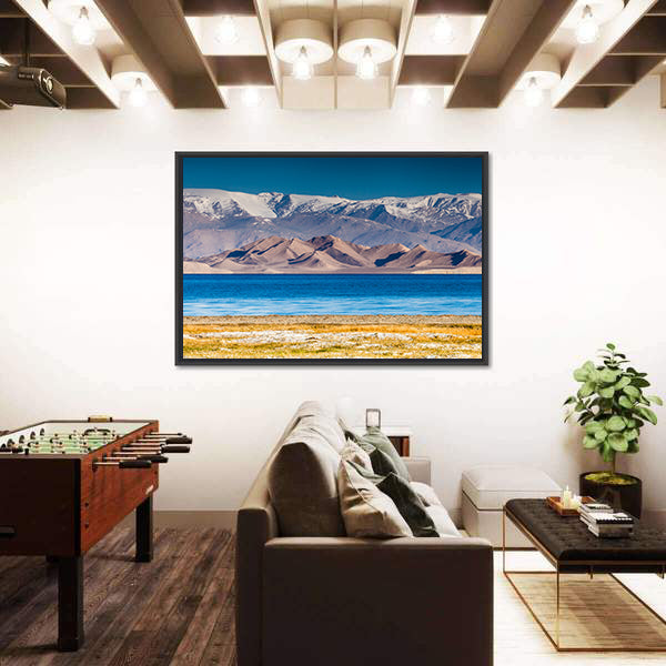 Karakul Lake In Pamir In Tajikistan Canvas Wall Art