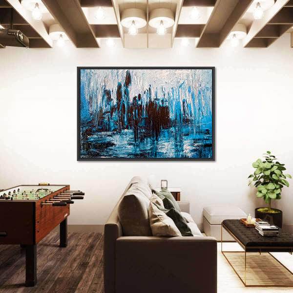 Messy Grunge Abstract Canvas Wall Art