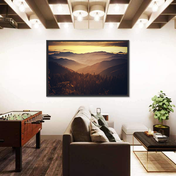 Sierra Nevada Mountains In California Canvas Wall Art