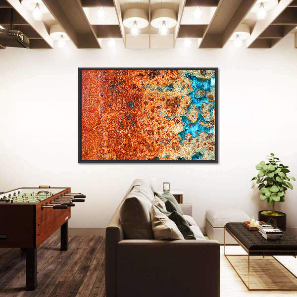Rust Patterns In Steel Canvas Wall Art
