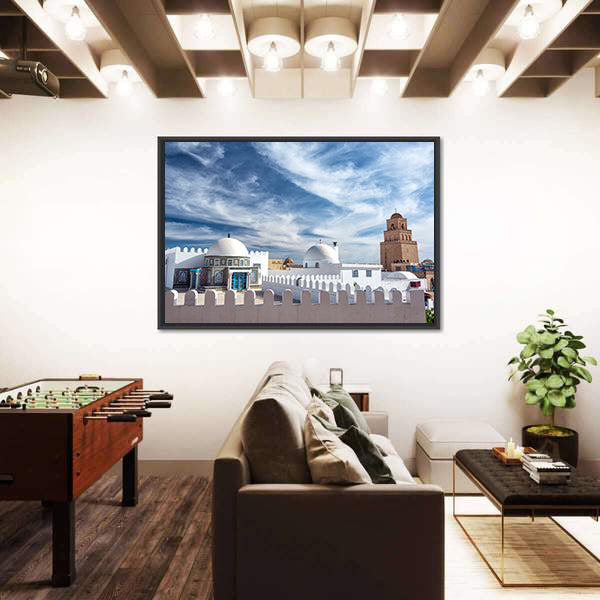 Great Mosque In Kairouan Tunisia Canvas Wall Art