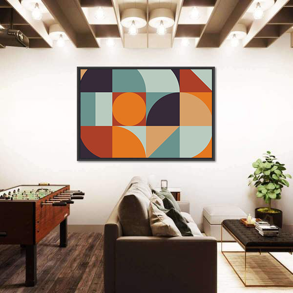 Scandinavian Geometric Abstract Canvas Wall Art