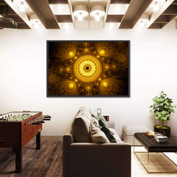 Fractal Mandala Canvas Wall Art
