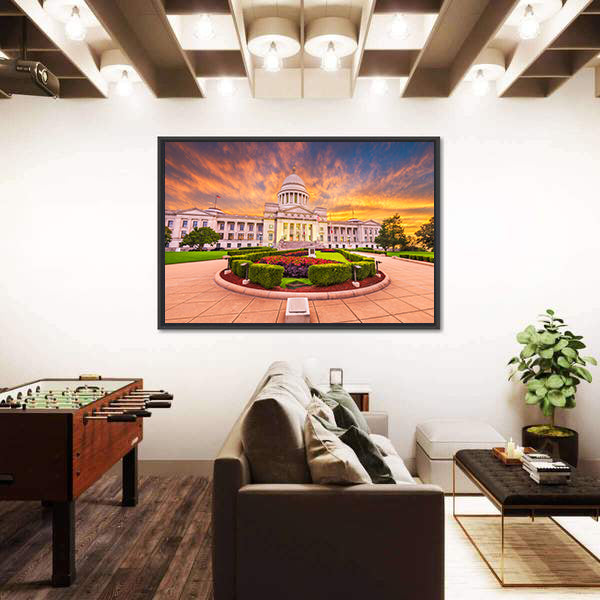Arkansas State Capitol Building Canvas Wall Art