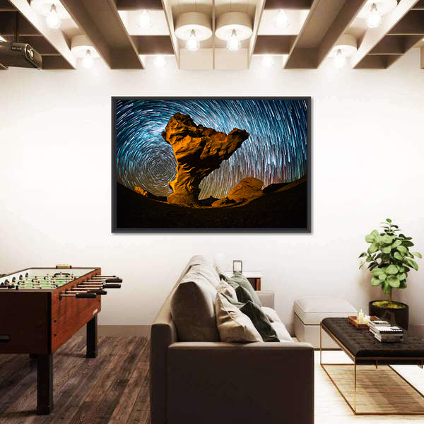 Arbol de Piedra Stone In Bolivia Canvas Wall Art