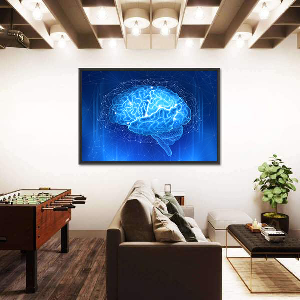 Human Brain Canvas Wall Art