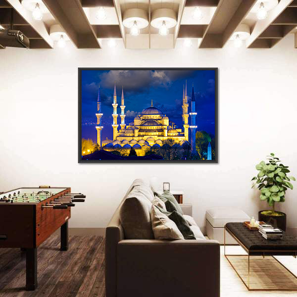 Blue Mosque In Istanbul Canvas Wall Art