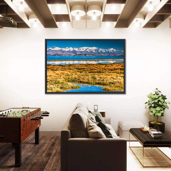 Karakul Lake In Pamir In Tajikistan Canvas Wall Art