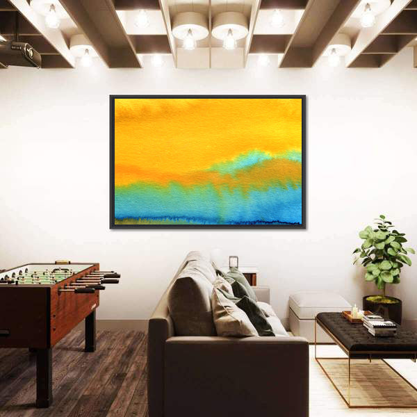 Modern Aquarelle Abstract Canvas Wall Art