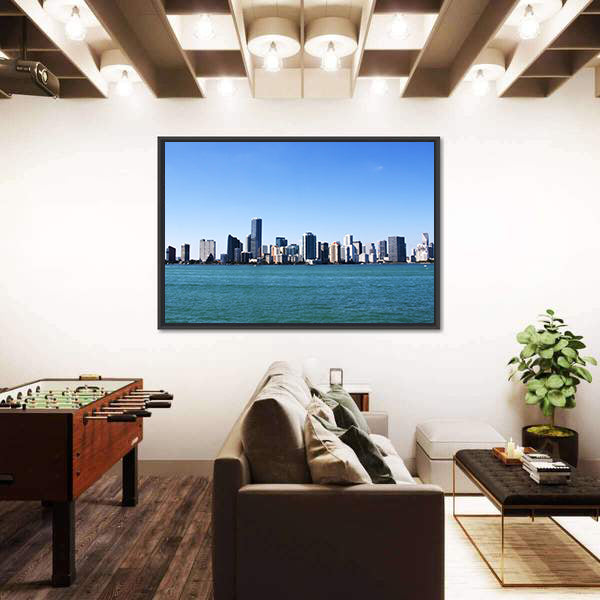 Downtown Miami Skyline Canvas Wall Art