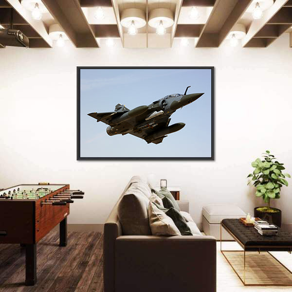 Mirage Delta Wing Fighter Jet Canvas Wall Art