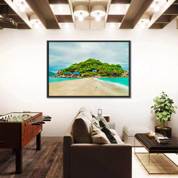 Tropical Island Beach in Thailand Canvas Wall Art