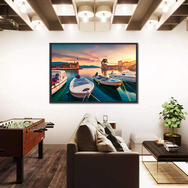 Gulf Of Corinth In Greece Canvas Wall Art