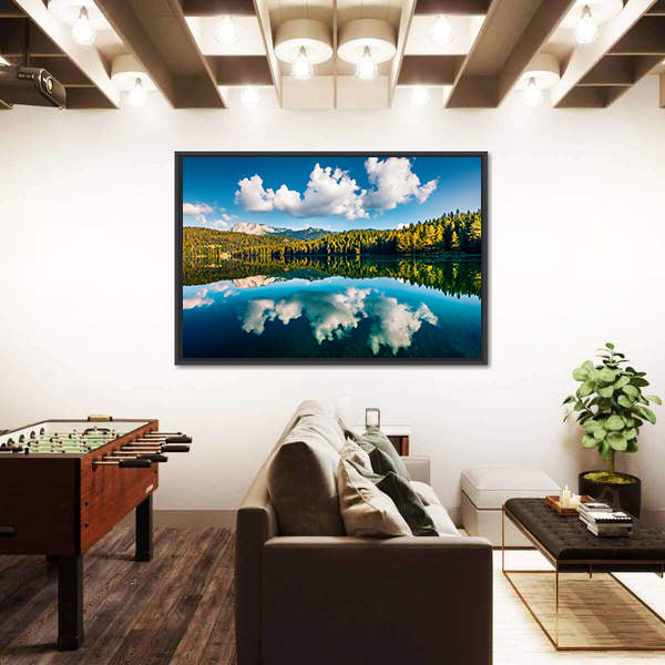 Black Lake Crno Jezero In Montenegro Canvas Wall Art