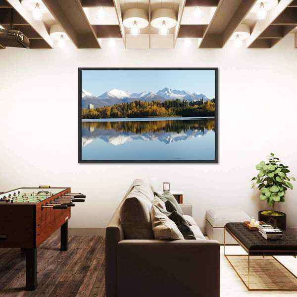 Anchorage Coastline in Alaska Canvas Wall Art
