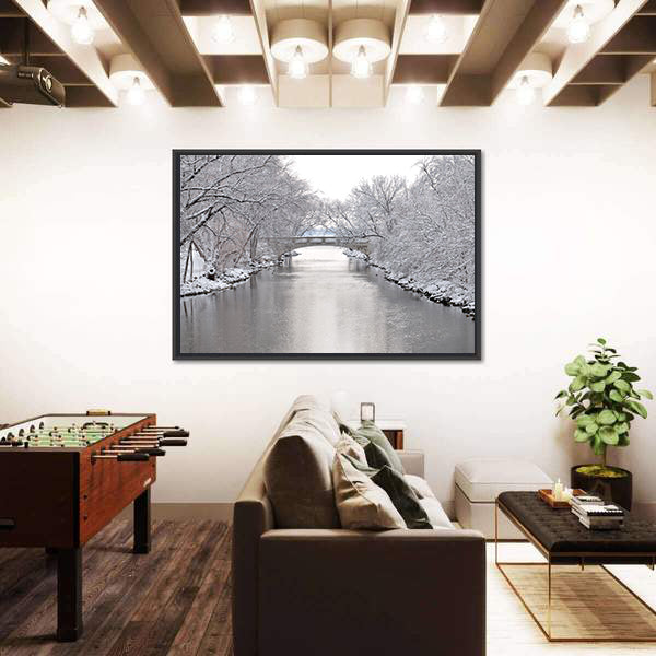 Yahara River In Madison Wisconsin Canvas Wall Art