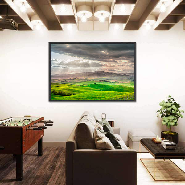 Tuscany Rolling Hills Farm Canvas Wall Art