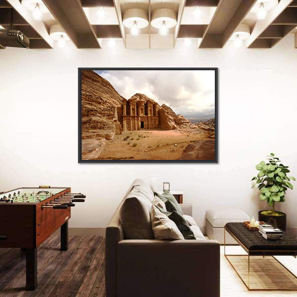 Monastery at Petra, Jordan Canvas Wall Art