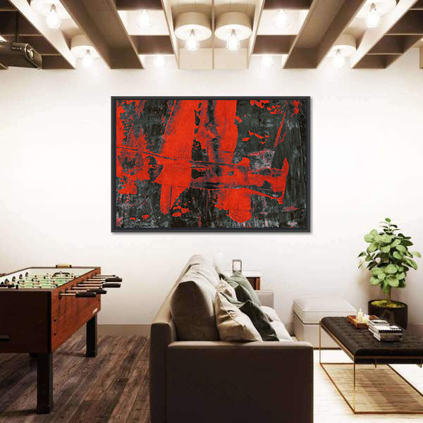 Watercolor Brush Strokes Canvas Wall Art